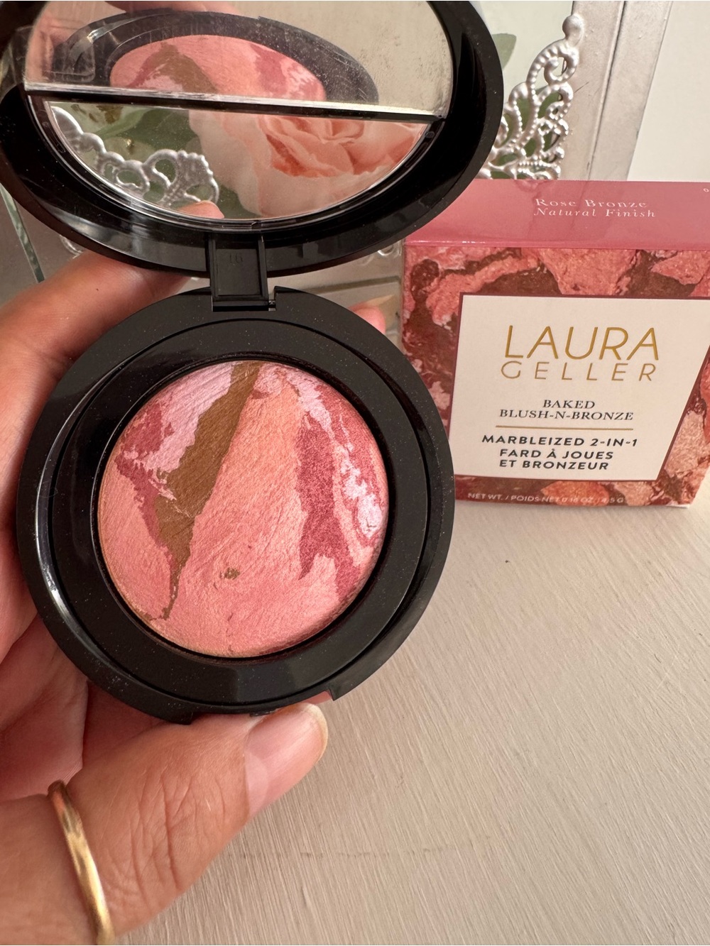 Laura Geller Baked Marbleized Blush-N-Bronze in Rose Bronze